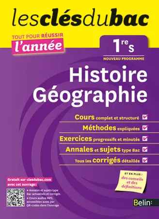 Histoire géographie 1re S : nouveau programme