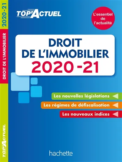 Droit de l'immobilier : 2020-2021