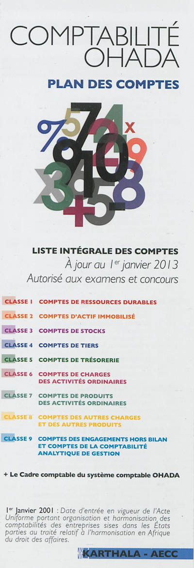 Comptabilité OHADA : plan...