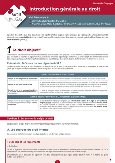Introduction générale au droit