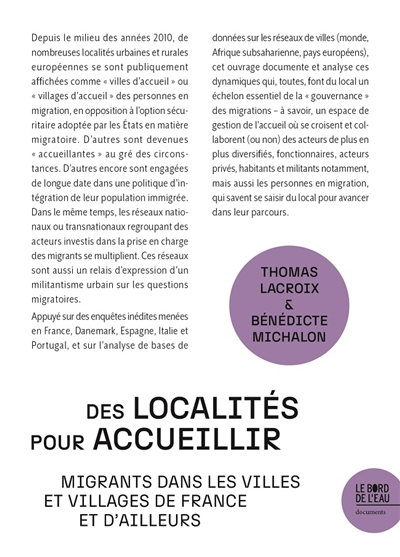 Des localités pour accueillir : migrants dans les villes et villages de France et d'ailleurs