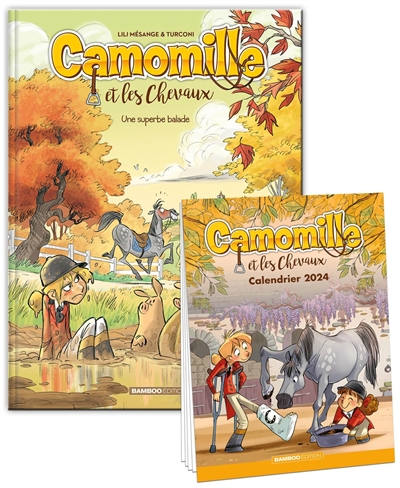 Camomille et les chevaux : pack tome 5 + calendrier 2024