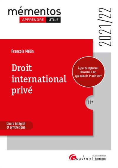 Droit international privé : 2021-2022