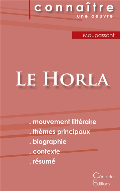 Fiche de lecture Le Horla...