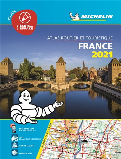 France 2021 : atlas routier et touristique : plastifié