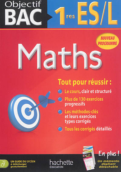 Maths, 1res ES-L : nouveau programme