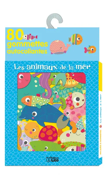 Les animaux de la mer : 80 gommettes autocollantes