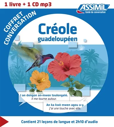 Coffret conversation créole guadeloupéen : 1 livre + 1 CD MP3