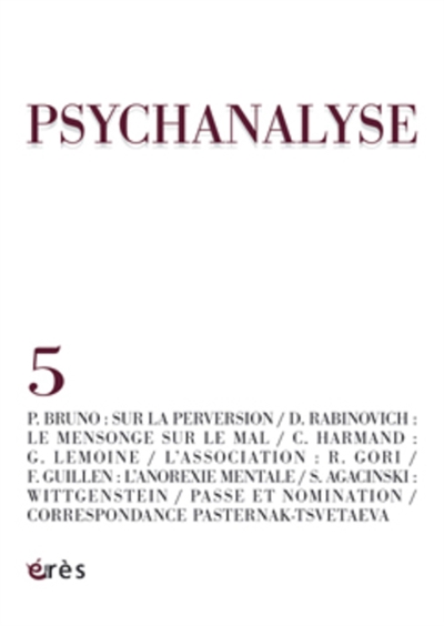 Psychanalyse, n° 5