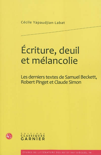 Ecriture, deuil et...