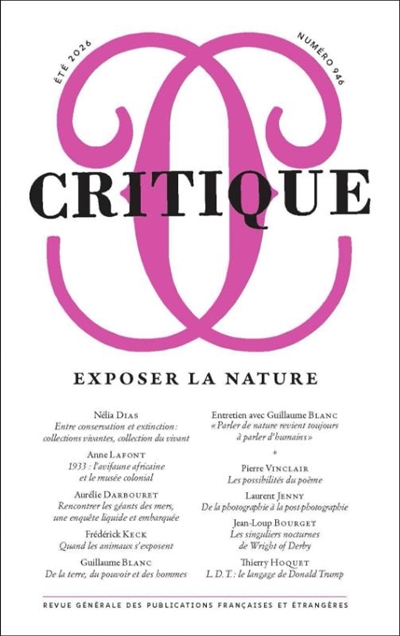 Critique, n° 946. Exposer...