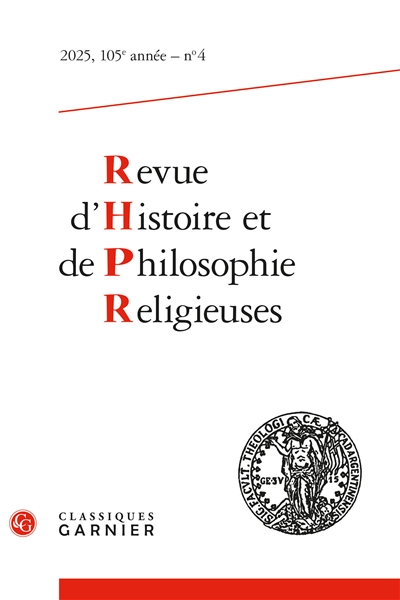 Revue d'histoire et de...