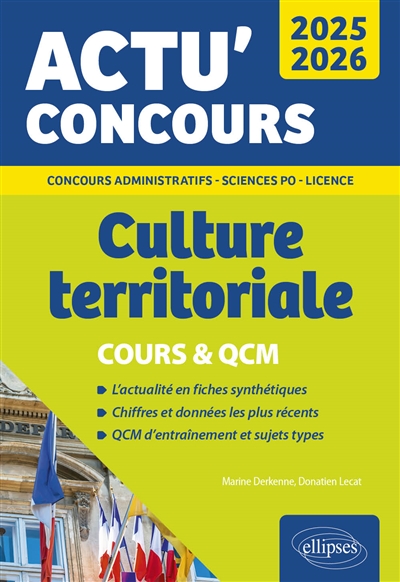 Culture territoriale 2025-2026 : cours & QCM : concours administratifs, Sciences Po, licence