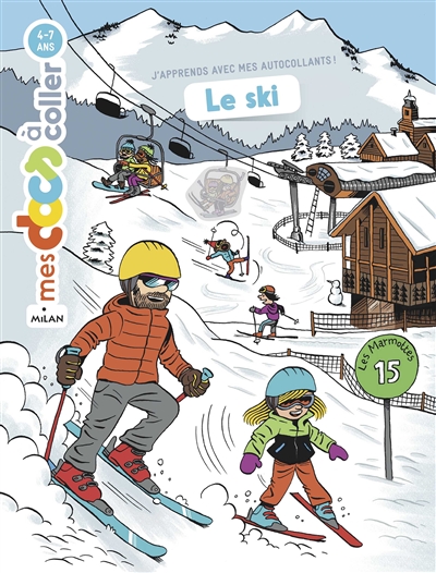 Le ski : j'apprends avec mes autocollants