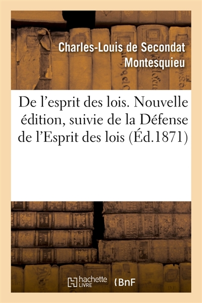 De l'esprit des lois....