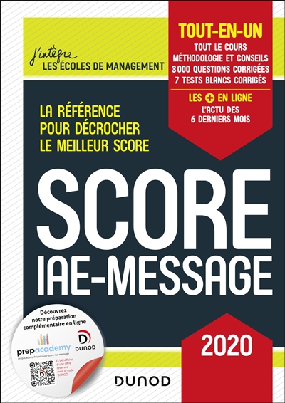 Score IAE-Message : tout-en-un : 2020