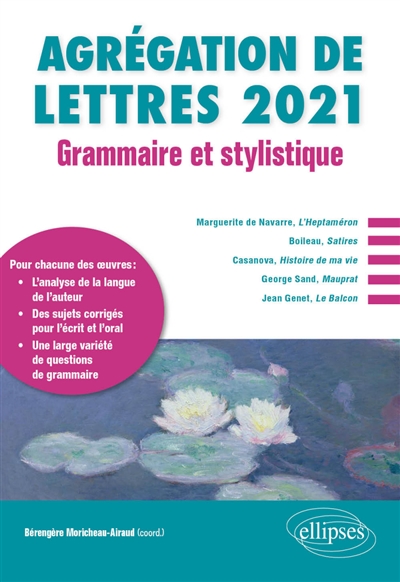 Agrégation de lettres 2021 : grammaire et stylistique