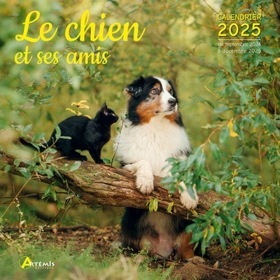 le chien et ses amis : calendrier 2025 : de septembre 2024 à décembre 2025