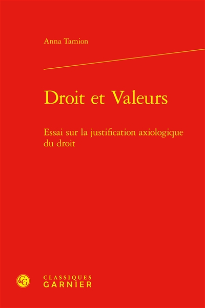 Droit et valeurs : essai...