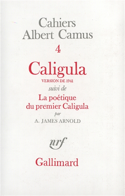 Caligula. La poétique du premier Caligula