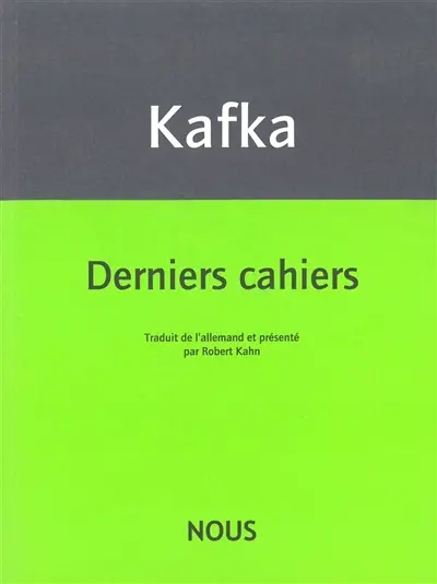 Derniers cahiers : 1922-1924