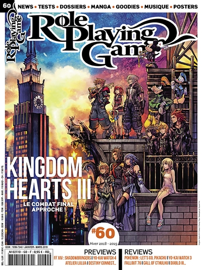 Role playing game : tout le RPG sur console, n° 60. Kingdom hearts III : le combat final approche !