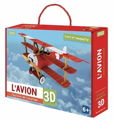 Voyage, découvre, explore. L'avion 3D : l'histoire de l'aviation : livre et maquette