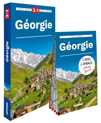 Géorgie : 3 en 1 : guide, atlas, carte laminée
