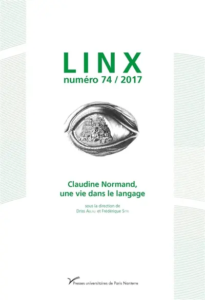 Linx, n° 74. Claudine Normand, une vie dans le langage