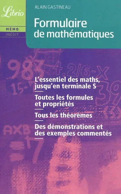 Formulaire de mathématiques