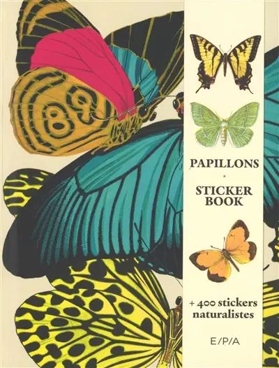 Papillons : sticker book