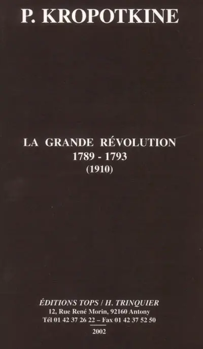 La grande Révolution : 1789-1793 : 1910. Lettres de Pierre Kropotkine à James Guillaume sur les terres communales : juin-juillet 1911
