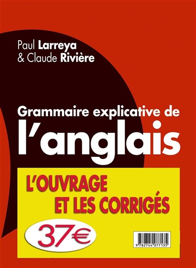 Grammaire explicative de l'anglais : pack