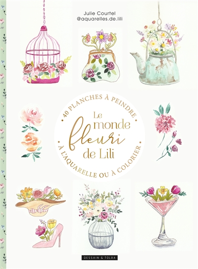 Le monde fleuri de Lili : coloriage luxe