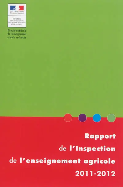 Rapport de l'Inspection de l'enseignement agricole 2011-2012