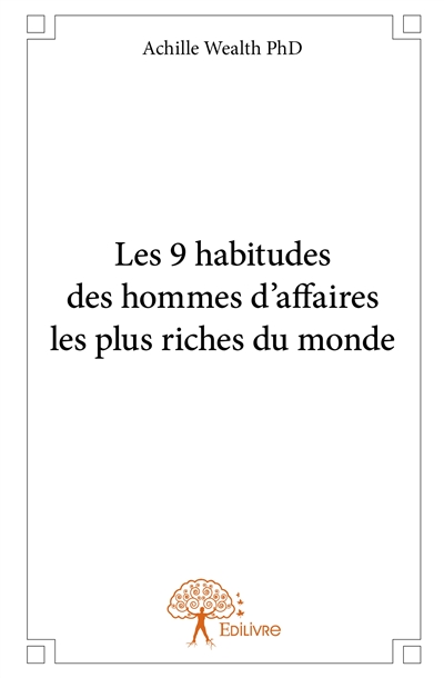 Les 9 habitudes des hommes...