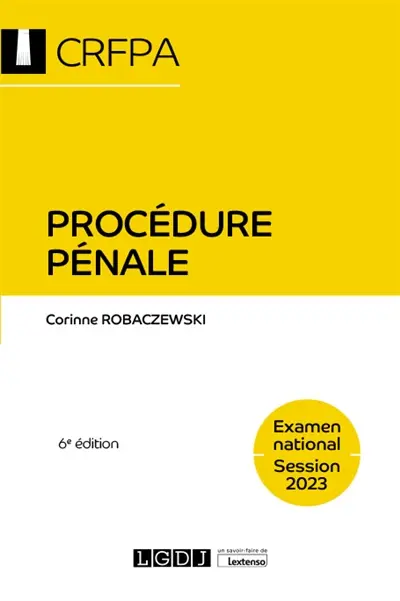 Procédure pénale : examen national, session 2023