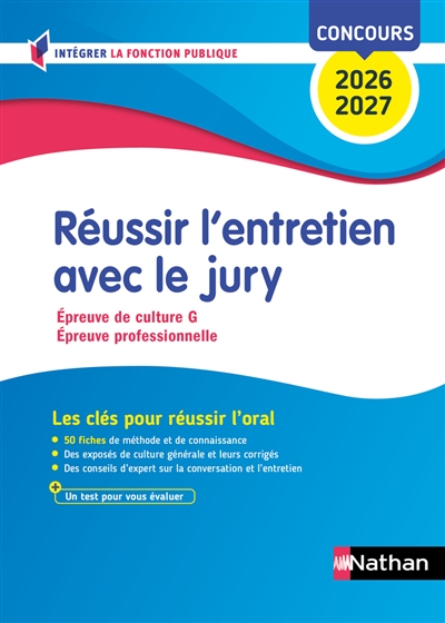 Réussir l'entretien avec le jury : catégories A, B et C, concours 2026-2027 : méthode + entraînements