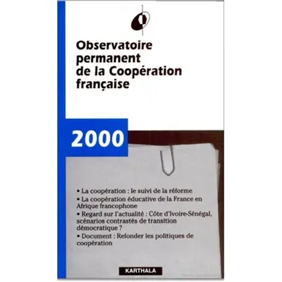 Observatoire permanent de la coopération française : rapport 2000