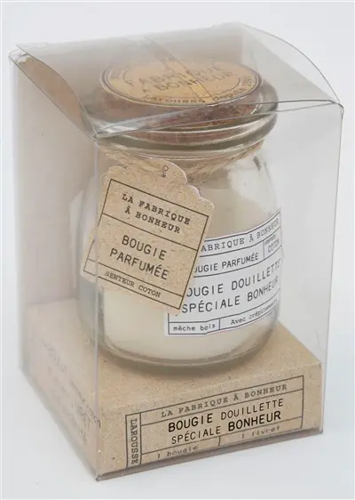 Bougie douillette spéciale bonheur