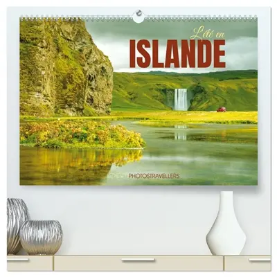 L'été en Islande (Calendrier mural 2027 DIN A2 vertical) calendrier de bureau : La magie de l'été islandais