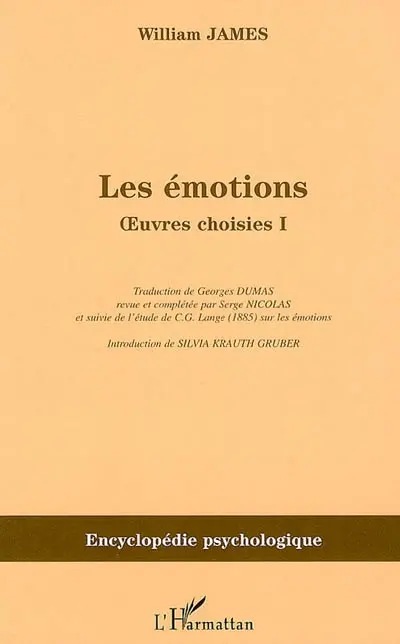 Oeuvres choisies. Vol. 1. Les émotions