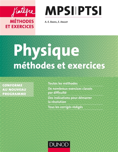 Physique : méthodes et exercices MPSI-PTSI