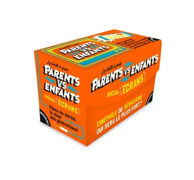 La boîte à quiz parents vs enfants : spécial écrans : 500 questions et défis pour s'affronter en famille sur vos films et vos séries préférés !