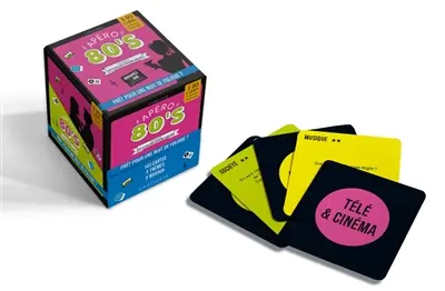 Apéro 80's : soirées mythiques inoubliables : 140 questions, 3 thèmes, 3 niveaux