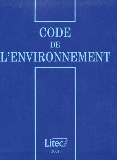 Code de l'environnement 2001