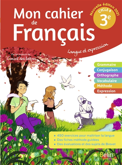 Mon cahier de français 3e, cycle 4 : langue et expression : 2021