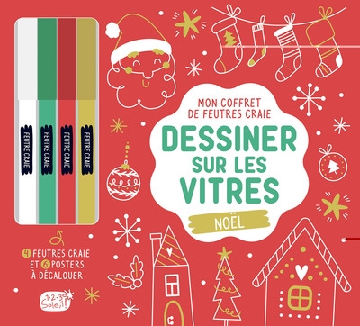 Dessiner Sur Les Vitres : Noël de Atelier Cloro - Livre - Lire Demain
