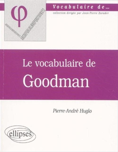 Le vocabulaire de Goodman