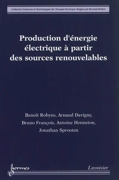 Production d'énergie électrique à partir des sources renouvelables